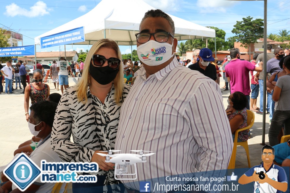 Ex-vereador Jota Batista ao lado da esposa Arilma, vereadora de Eun�polis